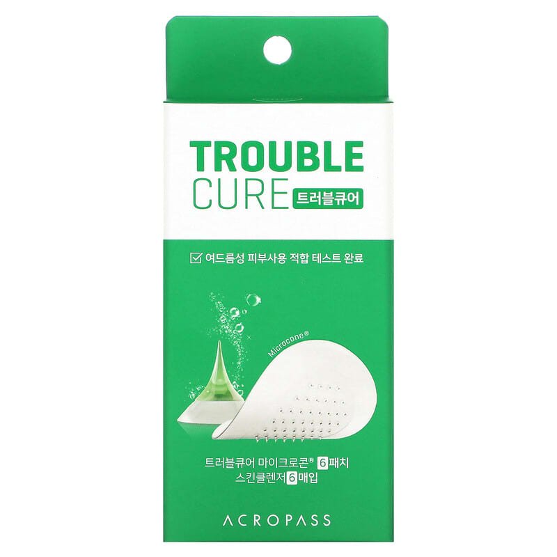 Acropass Trouble Cure Patches (Skin Cleanser 6ea + Trouble Cure 6patches)